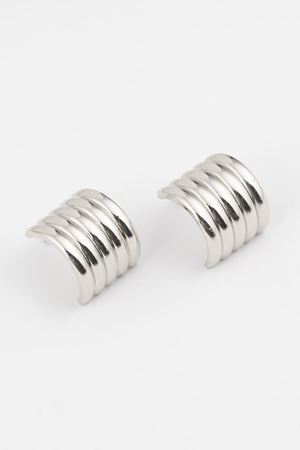 Gümüş Vintage Stil C-Şekilli Kadın Küpe