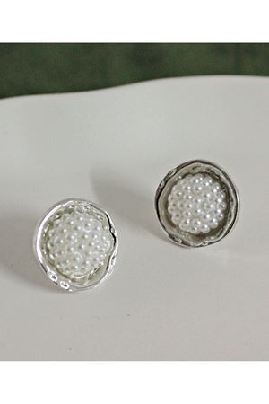 Gümüş İncili Şık Kadın Küpe