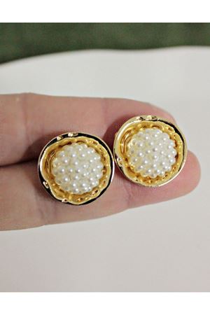 Gold İncili Şık Kadın Küpe