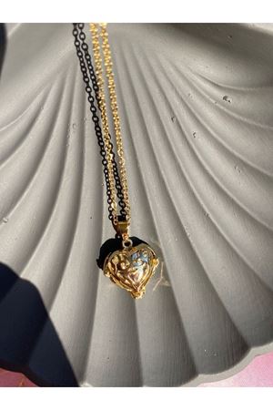 Okyanusun Kalbi Çelik Kolye