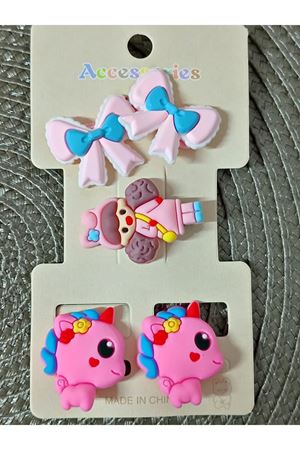 5 Parça Unicorn Çocuk Pens ve Havlu Toka Seti