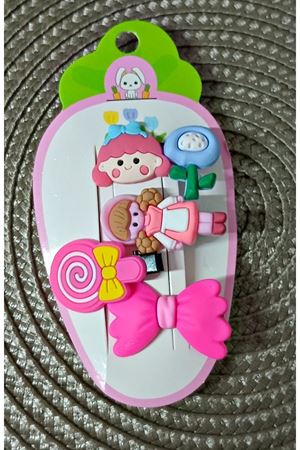 4 Parça Fiyonk Çocuk Pens Toka Seti