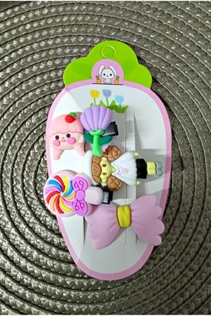 4 Parça Fiyonk Çocuk Pens Toka Seti