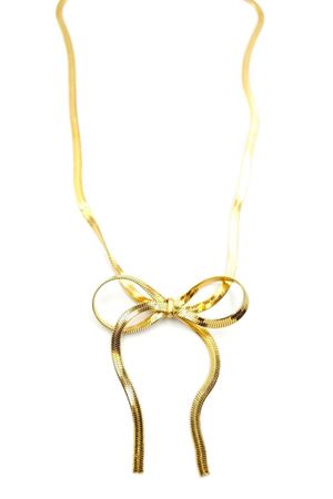 Çelik Gold Fiyonk Kadın Kolye