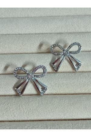 Gümüş Taşlı Fiyonk Kadın Küpe