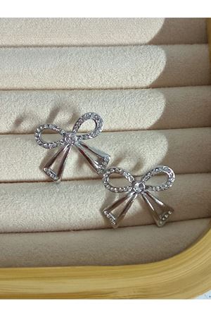 Gümüş Taşlı Fiyonk Kadın Küpe