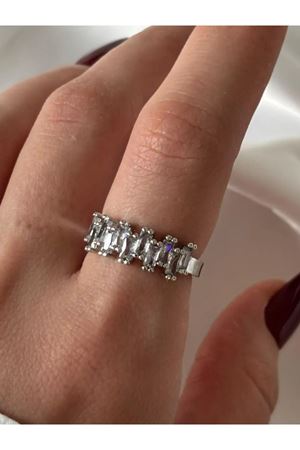 Gümüş Tamtur  Ayarlanabilir Çelik Yüzük