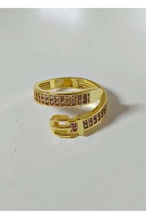 Gold Kemer Tokası Ayarlanabilir Çelik Yüzük