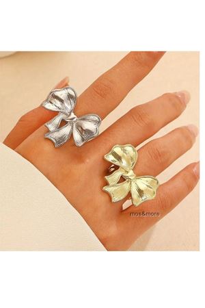 Gümüş Trend  Fiyonk Ayarlanabilir Çelik Yüzük