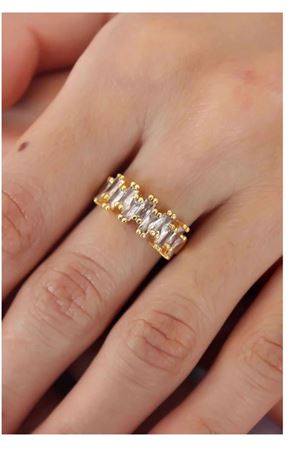 Gold Tamtur  Ayarlanabilir Çelik Yüzük