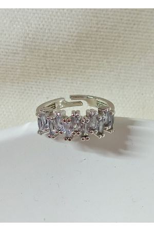 Gümüş Tamtur  Ayarlanabilir Çelik Yüzük