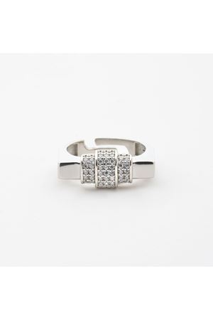 Gümüş Köşeli Ayarlanabilir Çelik Yüzük