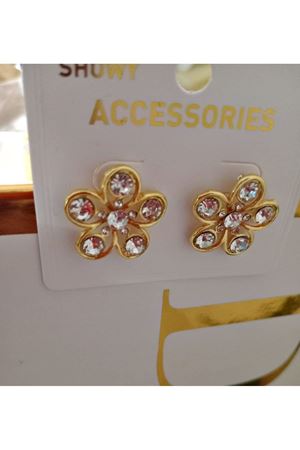 Zirkon Taşlı Çiçek Tasarım Kadın Küpe