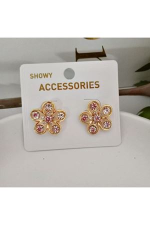 Zirkon Taşlı Çiçek Tasarım Kadın Küpe