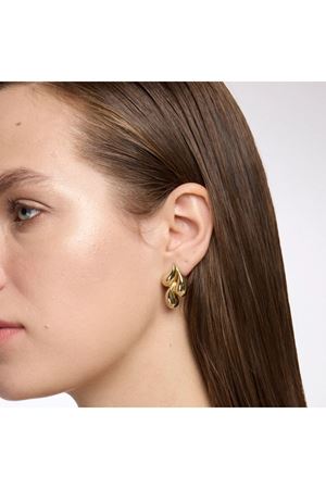 Gold Üç Damla  Kadın Küpe