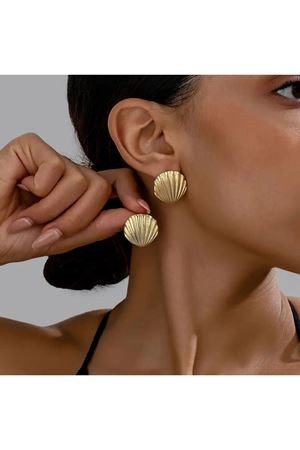 Gümüş Istridye Midye Tasarım Kadın Küpe