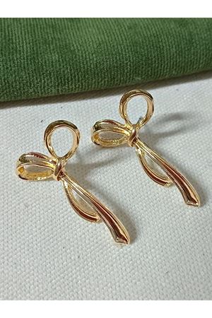 Gold Fiyonk Tasarım Kadın Küpe