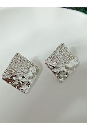 Gold Renk Plaka Kadın Küpe