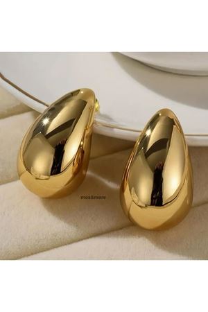 Gold Ortaboy Damla Bottega Kadın Küpe