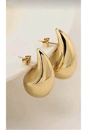 Gold Ortaboy Damla Bottega Kadın Küpe