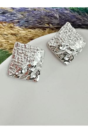 Gold Renk Plaka Kadın Küpe