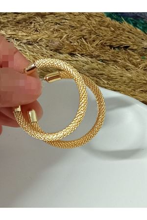 Gold Halka Marka Orta Boy Kadın Küpe