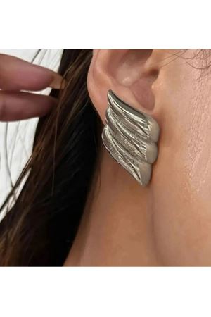 Gümüş Wing Tasarım Kadın Küpe