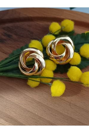 Gold Modern Tasarım Kadın Küpe