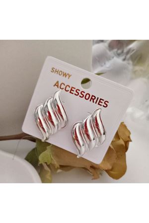 Gümüş Wing Tasarım Kadın Küpe