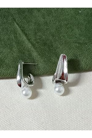 Gümüş İncili Şık Kadın Küpe