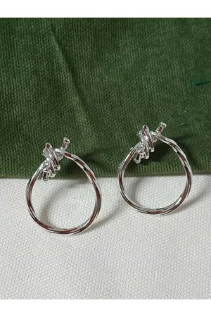 Gümüş Halka  Tasarım Kadın Küpe