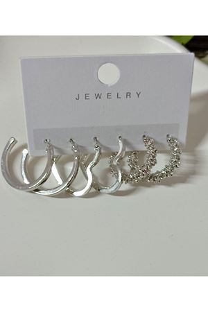 Çoklu 6 lı Set Halka Kadın Küpe