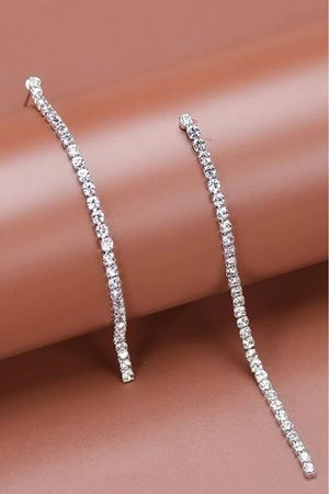 Gümüş Renk Su Yolu Sallantılı Kadın Küpe