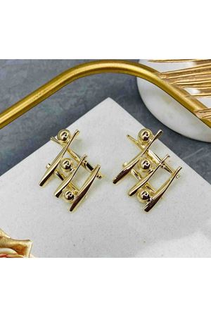 Gold Tasarım Şık Kadın Küpe