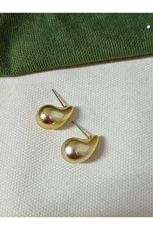 Mat Gold Mini Boy Damla  Kadın Küpe