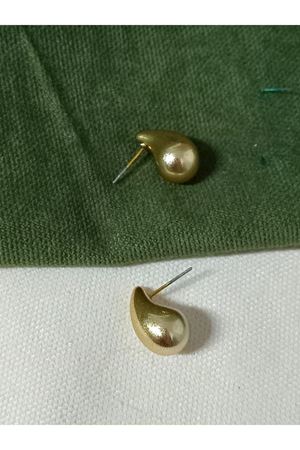 Mat Gold Mini Boy Damla  Kadın Küpe