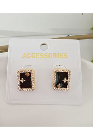 Mineli Kare Minimal Tarot Kadın Küpe