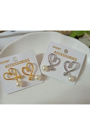 Kalp Tasarımlı Zirkon Kadın Küpe