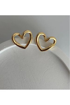 Kalp Tasarım Minimal Kadın Küpe