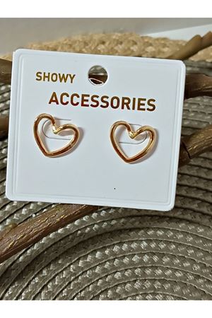 Kalp Tasarım Minimal Kadın Küpe