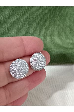 Gümüş Taşlı Küçük Şık Abiye Günlük Kadın Küpe