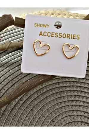 Kalp Tasarım Minimal Kadın Küpe