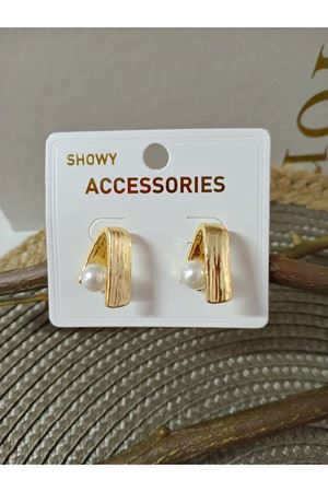 İncili Modern Tasarım Kadın Küpe