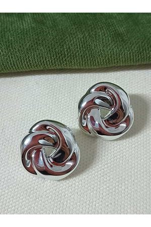 Gümüş Vintage Sarmal Kadın Küpe