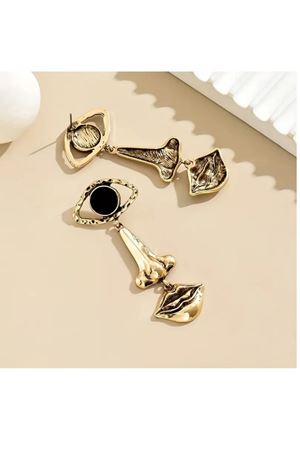 Göz Burun Dudak Gold Kadın Küpe