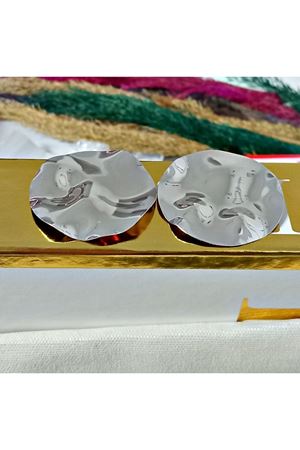 Gümüş Büyük Yuvarlak Şık Çok Haiffi Kadın Küpe