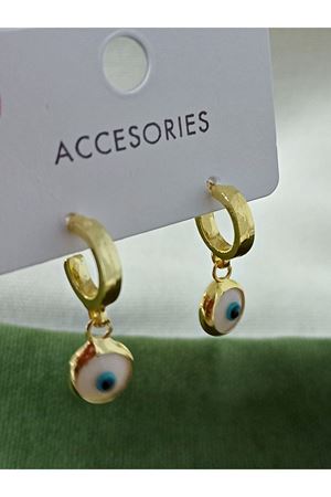 Nazar Boncuklu Küçük Küpe