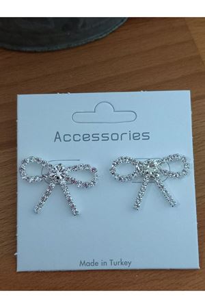 Suyolu Kristal Taşlı Fiyonk  Kadın Küpe, Abiye, Günlük