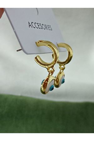 Nazar Boncuklu Küçük Küpe