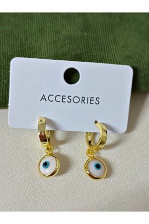 Nazar Boncuklu Küçük Küpe